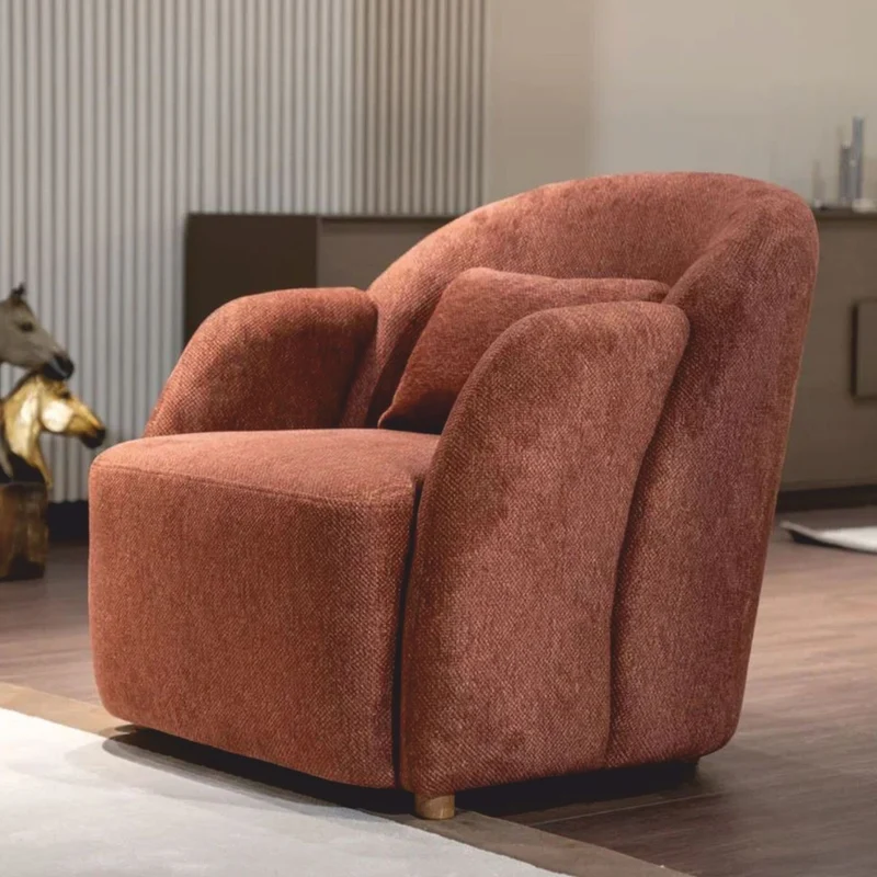 Casa Padrino Luxus Wohnzimmer & Hotel Sessel Braun / Naturfarben 80 x 90 x H. 85 cm - Luxus Möbel