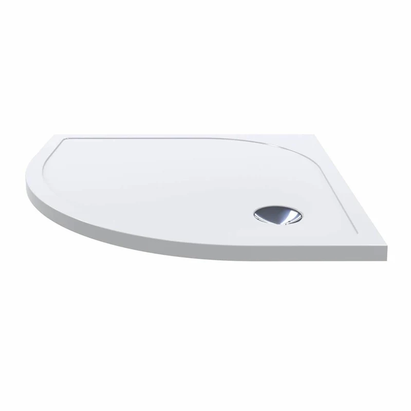 Casa Padrino Luxus Duschwanne Hochglanz Weiß 79,4 cm - Badezimmer Interior