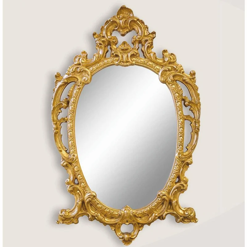 Casa Padrino Luxus Barock Spiegel Gold H. 104 cm - Barock Möbel - Made in Italy