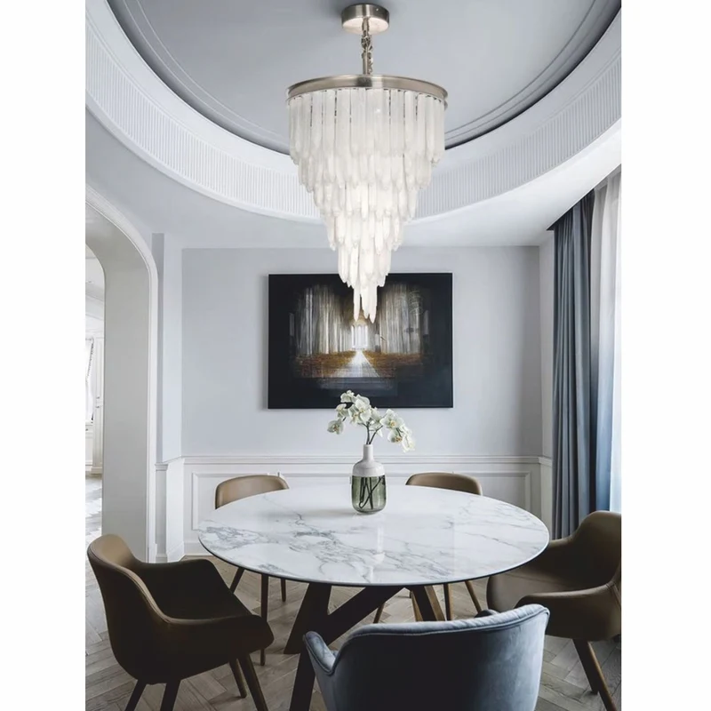 Casa Padrino Luxus Kristall Kronleuchter Silber Ø 60 x H. 75 cm - Luxus Interior
