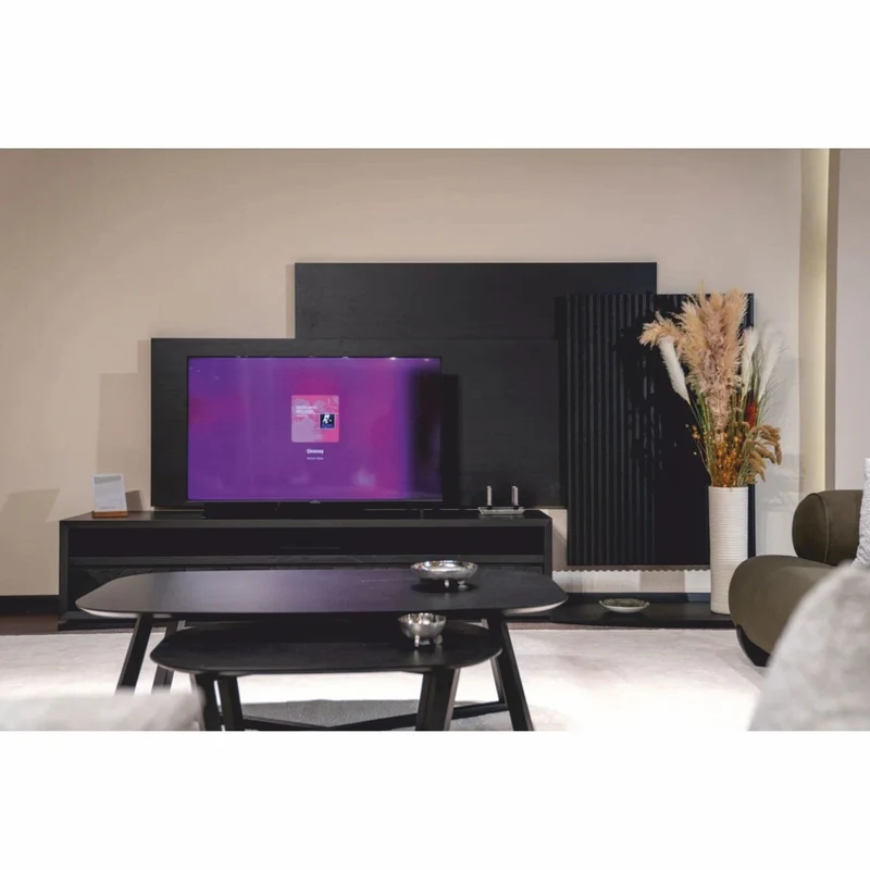 Casa Padrino Luxus Massivholz Couchtisch Set Schwarz - Hotel & Wohnzimmer Möbel