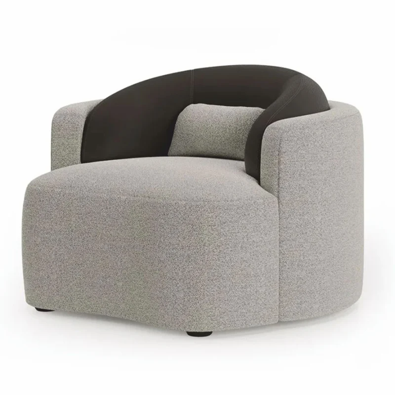Casa Padrino Luxus Sessel Grau / Schwarz 100 cm - Wohnzimmer & Hotel Möbel