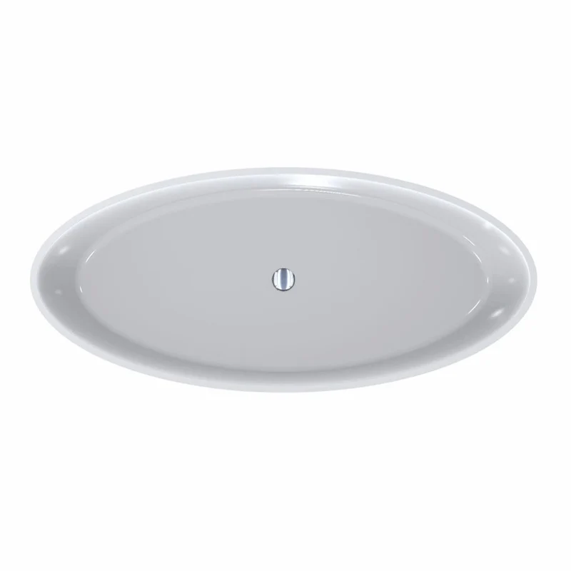 Casa Padrino Luxus Badewanne Hochglanz Weiß 180 cm - Badezimmer Möbel