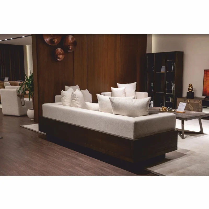 Casa Padrino Luxus Massivholz Couchtisch Braun 138 cm - Hotel & Wohnzimmer Möbel