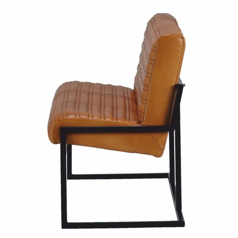 Casa Padrino Luxus Echtleder Sitzbank Hellbraun / Schwarz 180 cm - Echtleder Möbel
