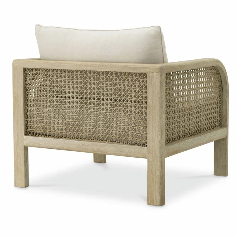 Casa Padrino Luxus Teakholz Garten Sessel Sandfarben / Beige - Garten Möbel