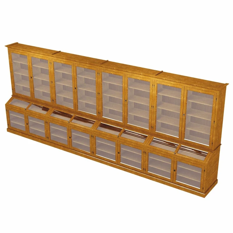 Casa Padrino Landhausstil Massivholz Barschrank Braun 600 cm - Bar Möbel