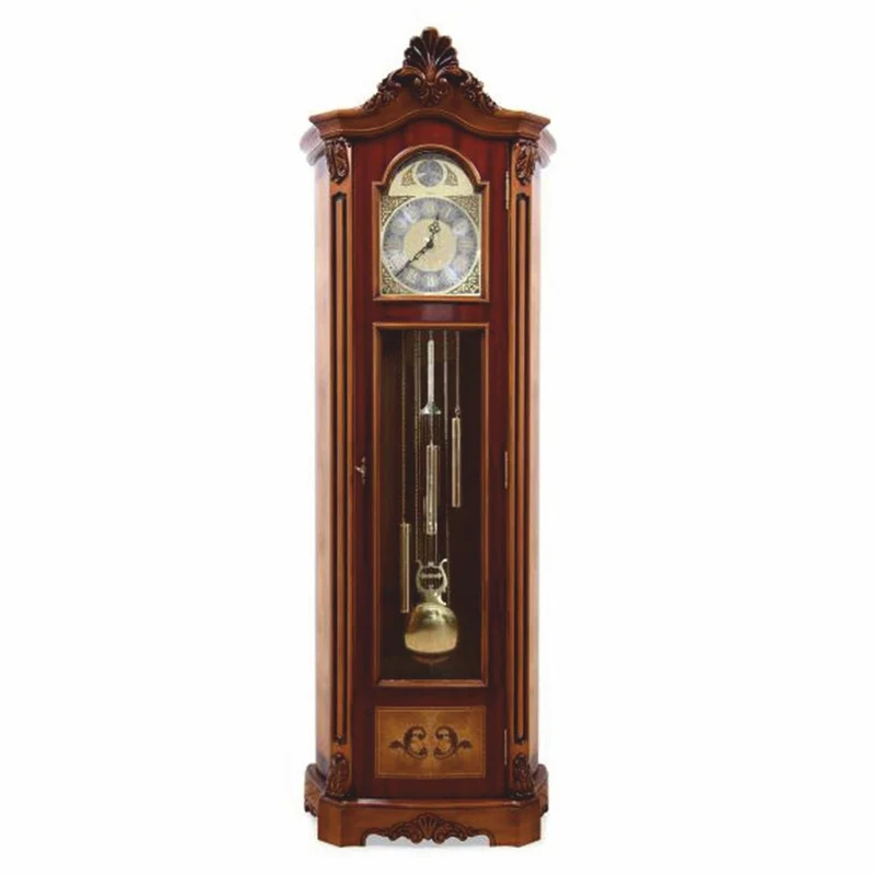 Casa Padrino Luxus Barock Standuhr Braun / Naturfarben H. 205 cm - Barock Möbel
