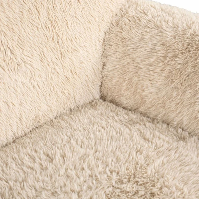 Casa Padrino Luxus Sessel Sandfarben 126 cm - Wohnzimmer & Hotel Möbel