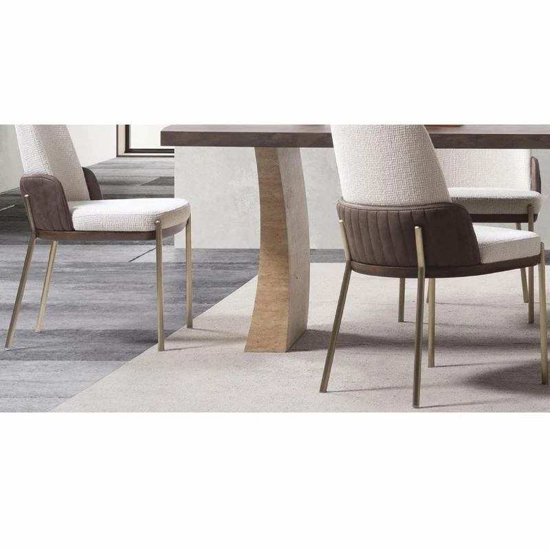 Casa Padrino Luxus Esstisch Braun / Beige 208 cm - Hotel & Esszimmer Möbel