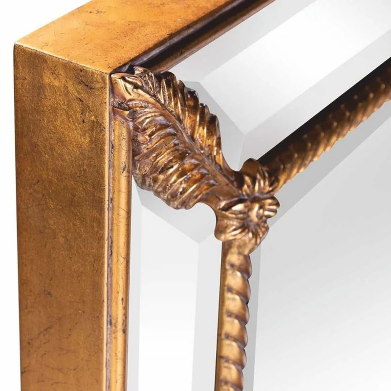Casa Padrino Luxus Barock Spiegel Antik Gold H. 123 cm - Barockstil Möbel