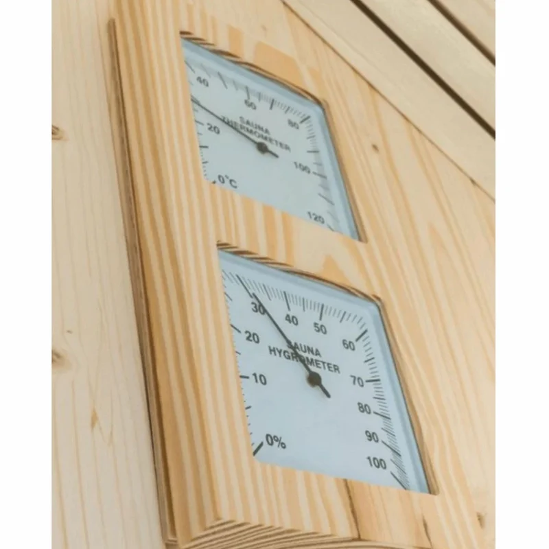 Casa Padrino Luxus Außensauna Naturfarben / Schwarz 400 x 220 cm - Massivholz Gartensauna