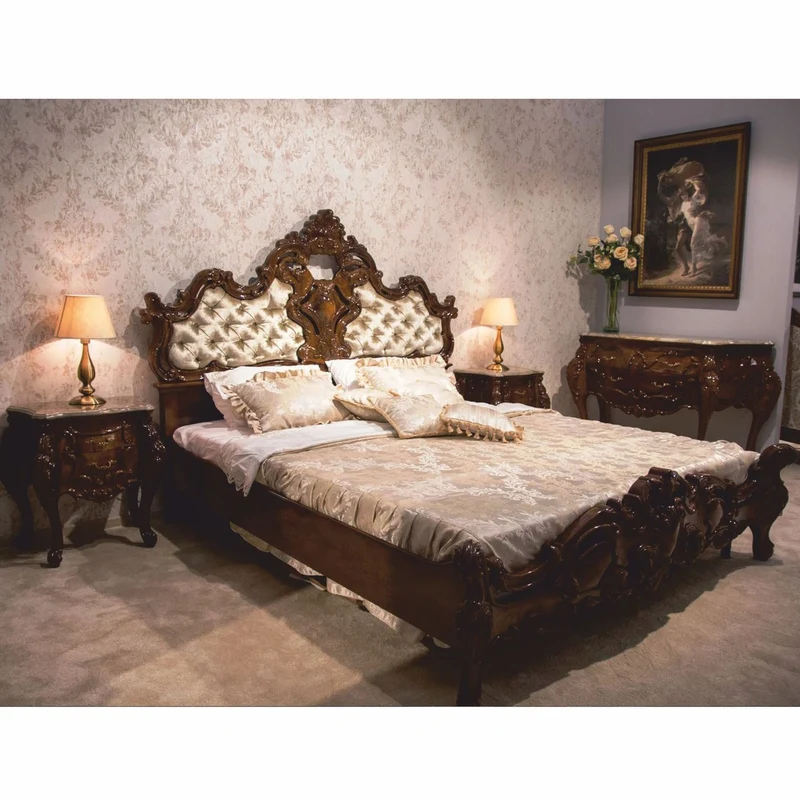 Casa Padrino Luxus Barock Kommode mit Marmorplatte Dunkelbraun / Grau 156 cm - Barock Möbel
