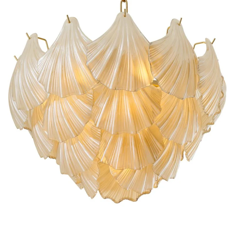 Casa Padrino Luxus Kronleuchter Champagnerfarben / Antik Messing Ø 60 x H. 42 cm