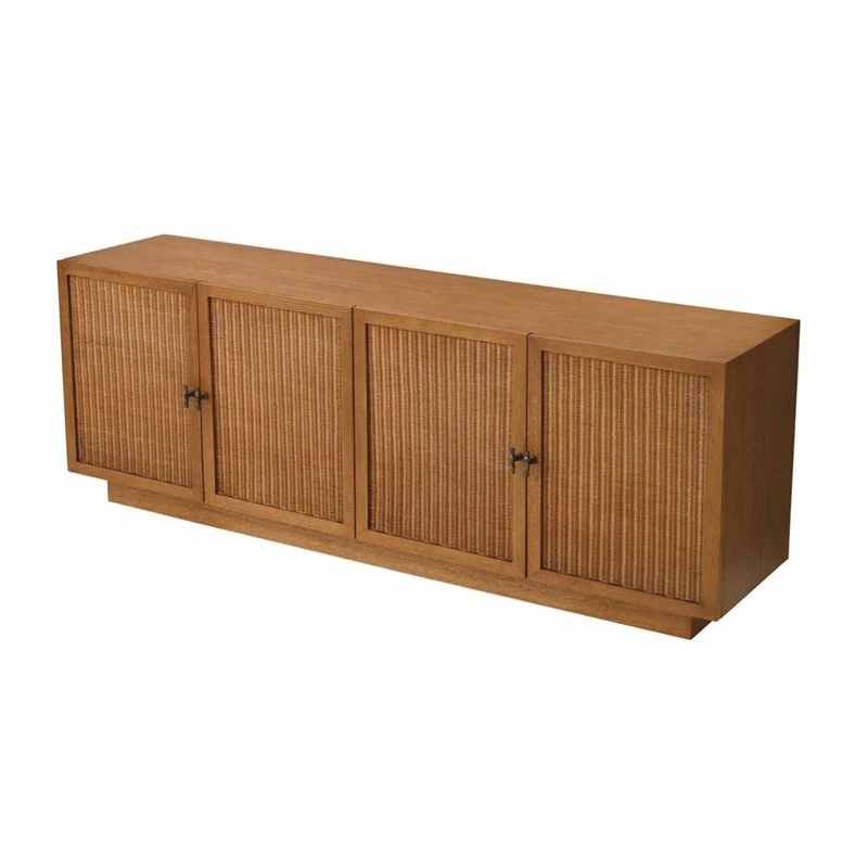 Casa Padrino Luxus Sideboard mit 4 Türen Braun / Bronze 220 cm - Luxus Möbel