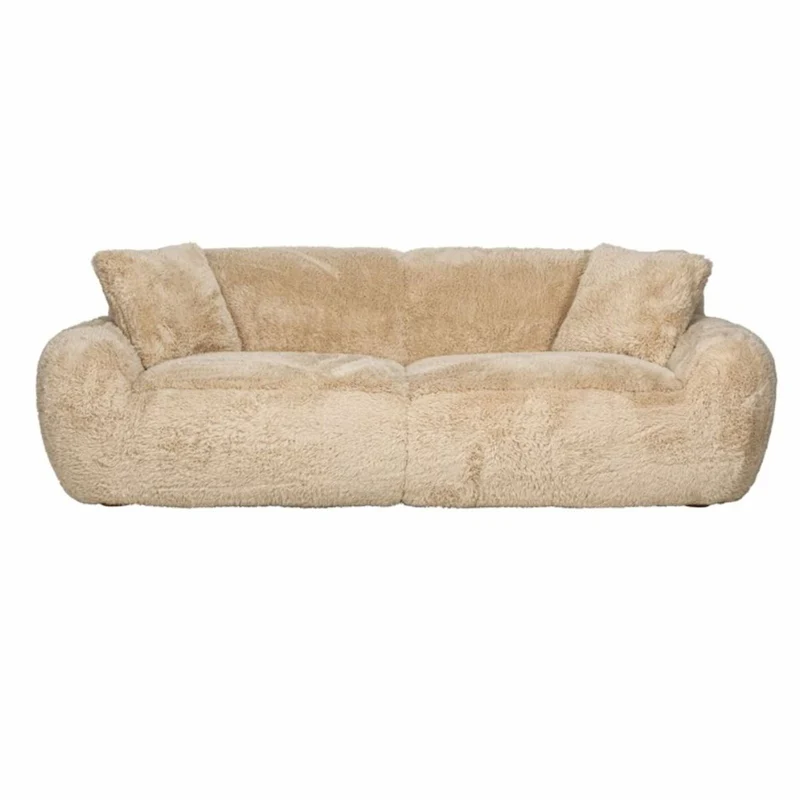 Casa Padrino Luxus Sofa Sandfarben 240 cm - Wohnzimmer & Hotel Möbel
