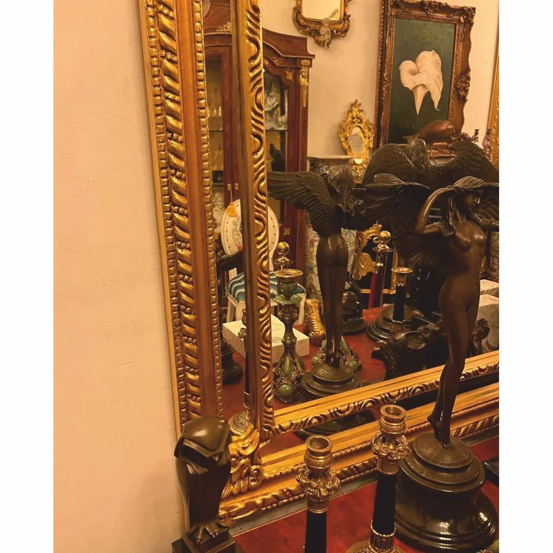 Casa Padrino Barock Spiegel Gold H. 200 cm - Prunkvolle Barock Möbel