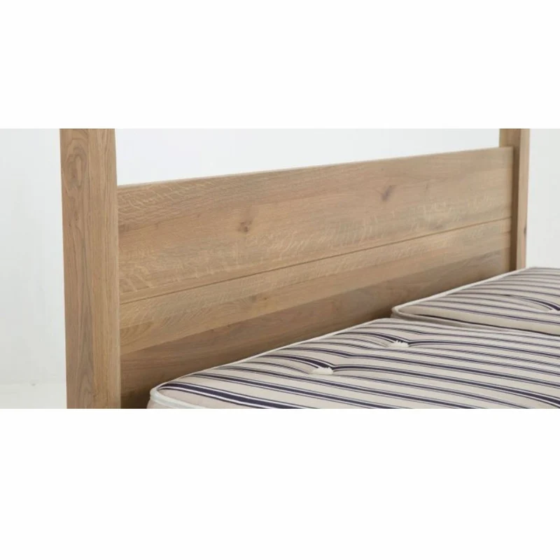 Casa Padrino Landhausstil Himmelbett Naturfarben / Grau - Verschiedene Größen - Schlafzimmer Möbel