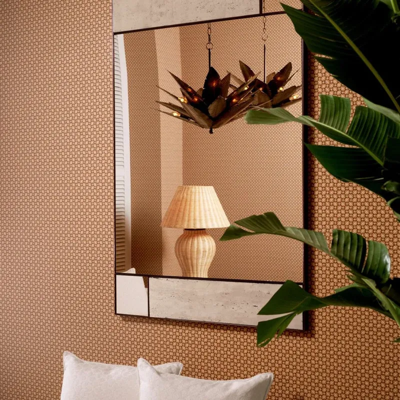 Casa Padrino Luxus Spiegel Beige / Bronze H. 140 cm - Luxus Qualität