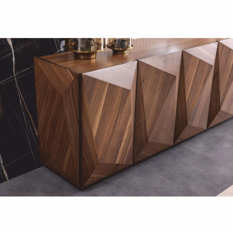Casa Padrino Luxus Sideboard mit 5 Türen Braun 237 cm - Luxus Möbel