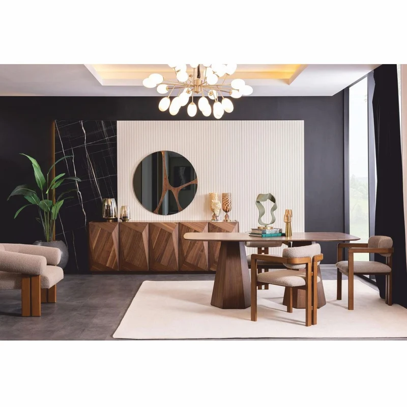 Casa Padrino Luxus Sideboard mit 5 Türen Braun 237 cm - Luxus Möbel