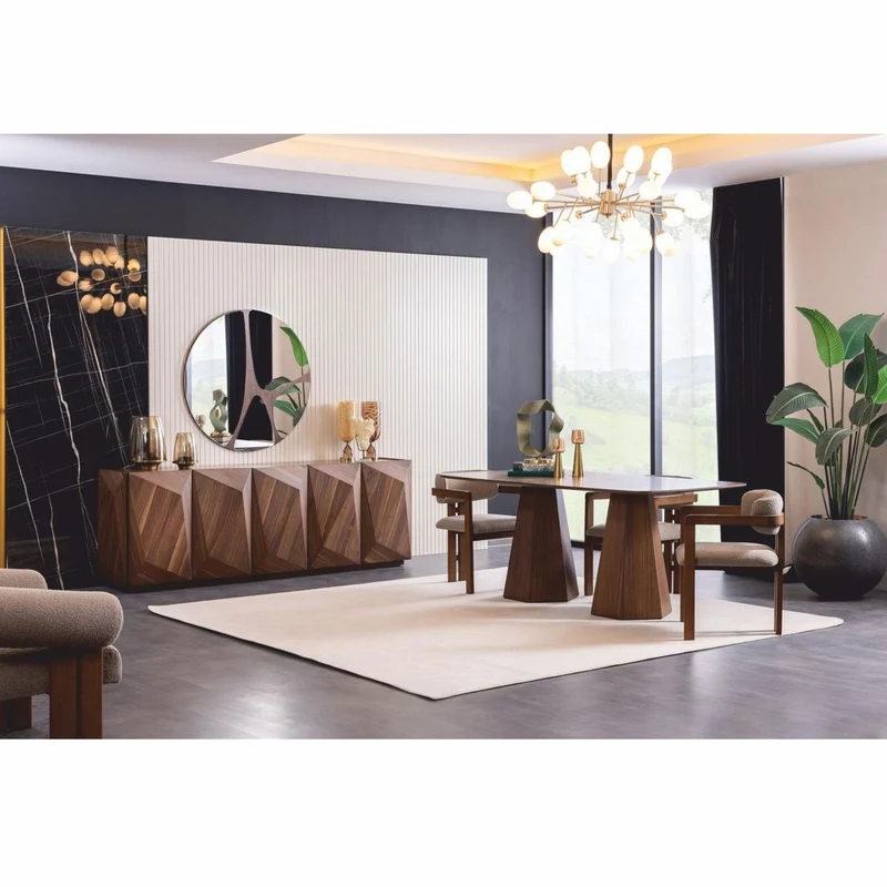 Casa Padrino Luxus Sideboard mit 5 Türen Braun 237 cm - Luxus Möbel