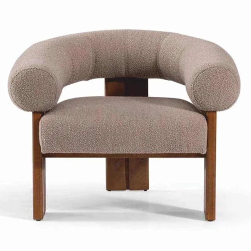 Casa Padrino Luxus Wohnzimmer & Hotel Sessel Grau / Braun 90 x 90 x H. 75 cm - Luxus Möbel