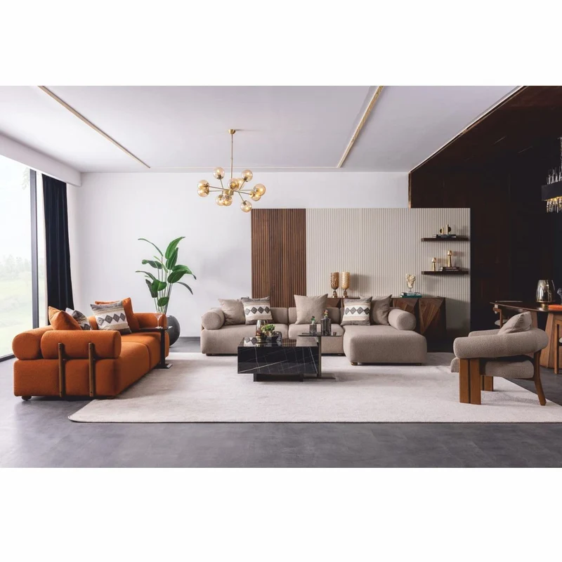 Casa Padrino Luxus Wohnzimmer & Hotel Sessel Grau / Braun 90 x 90 x H. 75 cm - Luxus Möbel