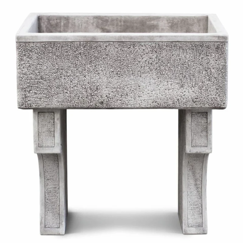 Casa Padrino Jugendstil Gartenspüle Antik Grau 80 x 50 x H. 90 cm