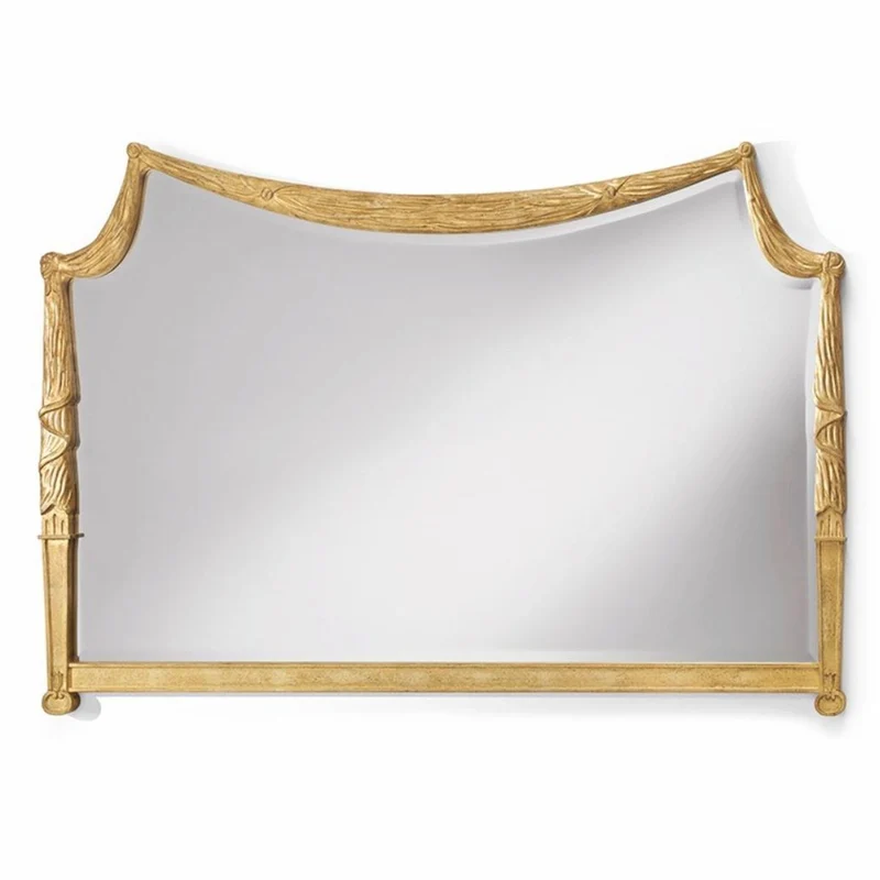 Casa Padrino Luxus Barock Massivholz Spiegel Antik Gold 163 cm - Made in Italy