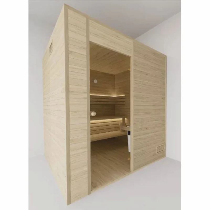 Casa Padrino Luxus 6 Personen Innensauna Naturfarben 200 x 200 x H. 190 cm