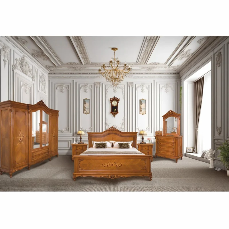 Casa Padrino Luxus Barock Schlafzimmer Schrank Braun 260 cm - Barockstil Schlafzimmer Möbel
