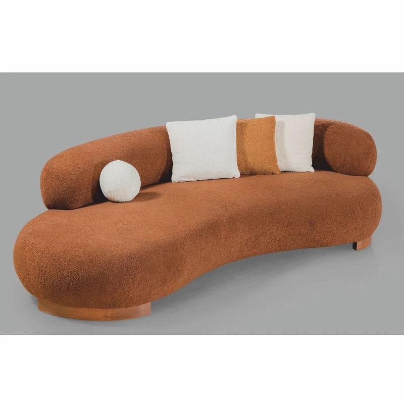 Casa Padrino Luxus Sofa Braun 255 cm - Wohnzimmer & Hotel Möbel