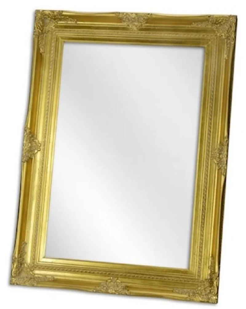 Casa Padrino Barock Spiegel Gold H. 112,5 cm - Barockstil Möbel