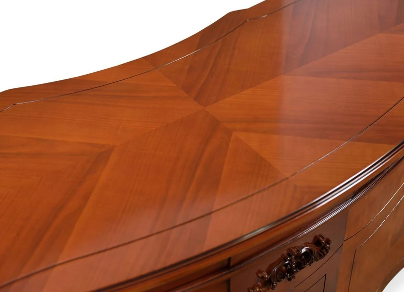 Casa Padrino Luxus Barock Schreibtisch Braun 166 cm - Barockstil Büro Möbel