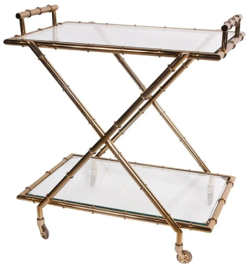Casa Padrino Luxus Servierwagen Antik Gold - Hotel & Restaurant Accessoires