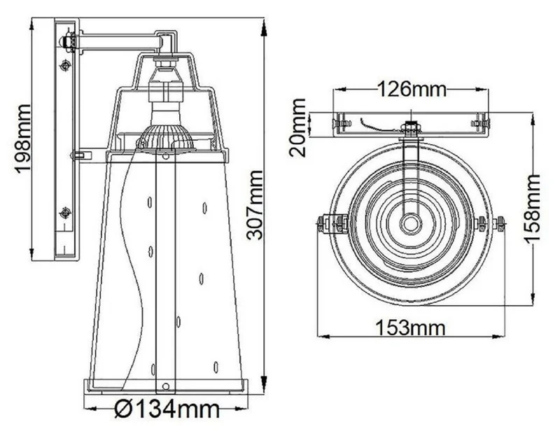 Casa Padrino Luxus LED Außenwandleuchte Schwarz H. 30,7 cm - Luxus Außenbeleuchtung