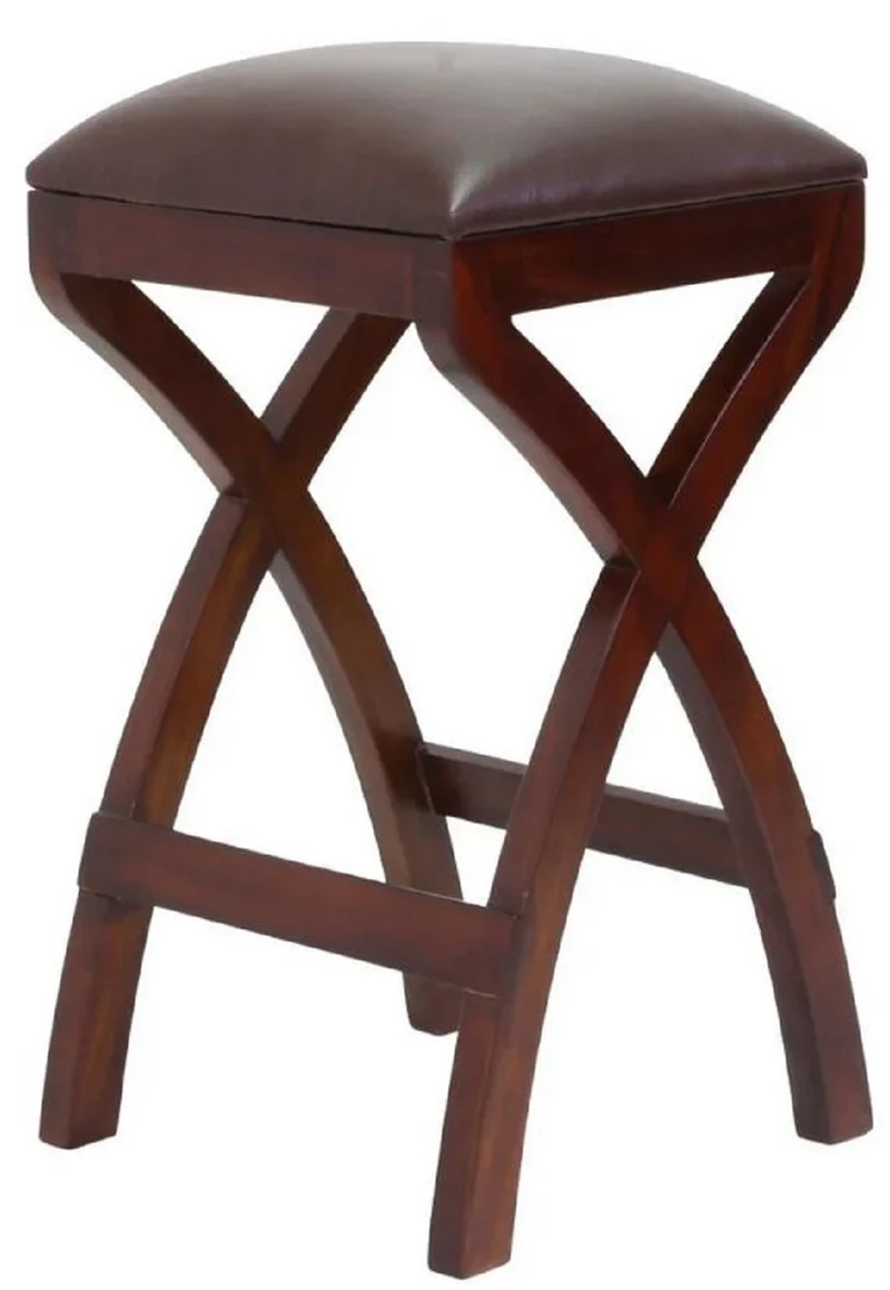 Casa Padrino Luxus Mahagoni Frühstückstisch Set Braun - Luxus Mahagoni Möbel