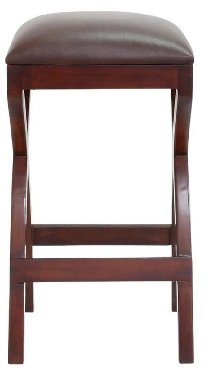 Casa Padrino Luxus Mahagoni Frühstückstisch Set Braun - Luxus Mahagoni Möbel