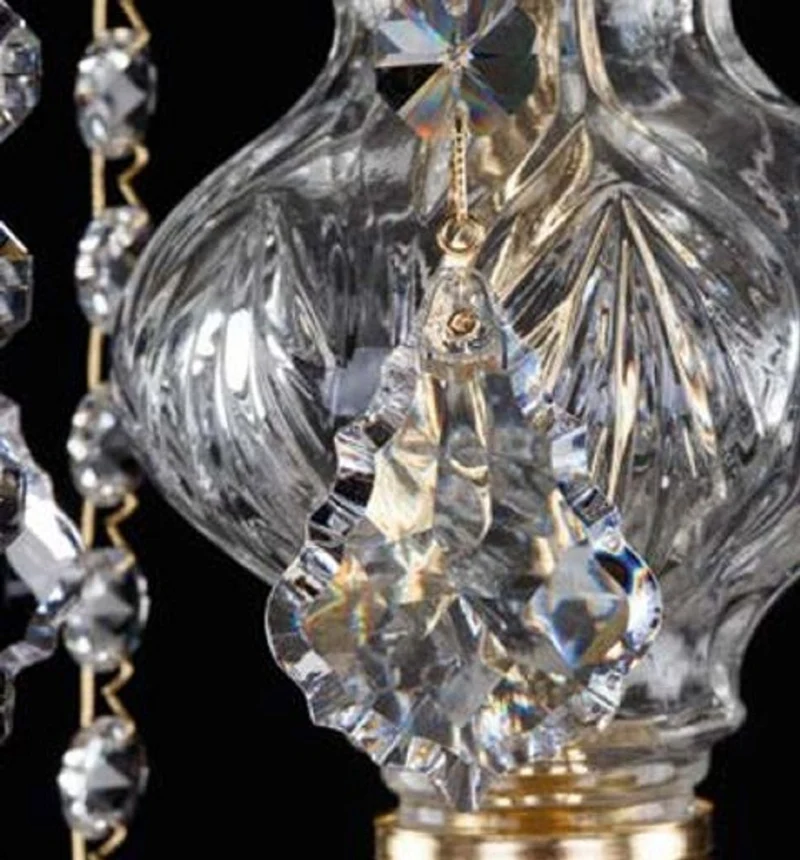Casa Padrino Luxus Barock Kronleuchter mit böhmischen Kristallglas Gold Ø 64 cm
