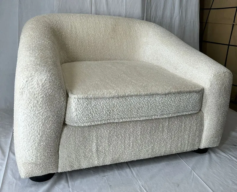 Casa Padrino Luxus Sessel Creme / Schwarz - Wohnzimmer Sessel Luxus Wohnzimmer Hotel Möbel