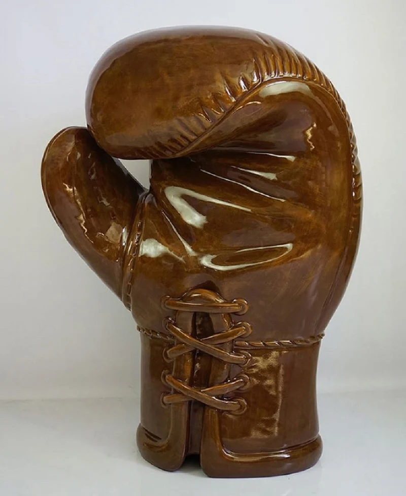 Casa Padrino XXL Deko Boxhandschuh Bronze H. 120 cm - Wohnzimmer & Büro Deko