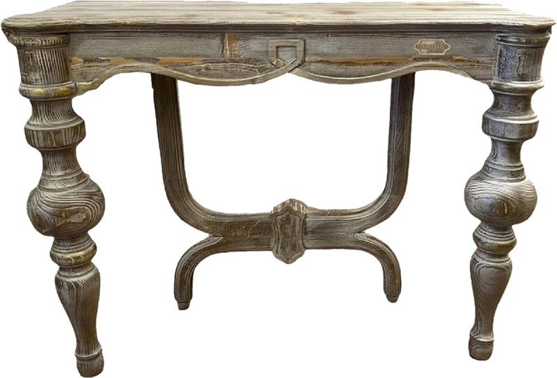 Pompöös by Casa Padrino Luxus Landhausstil Konsole Provence Antik Grau 100 cm - Designed by Harald Glööckler