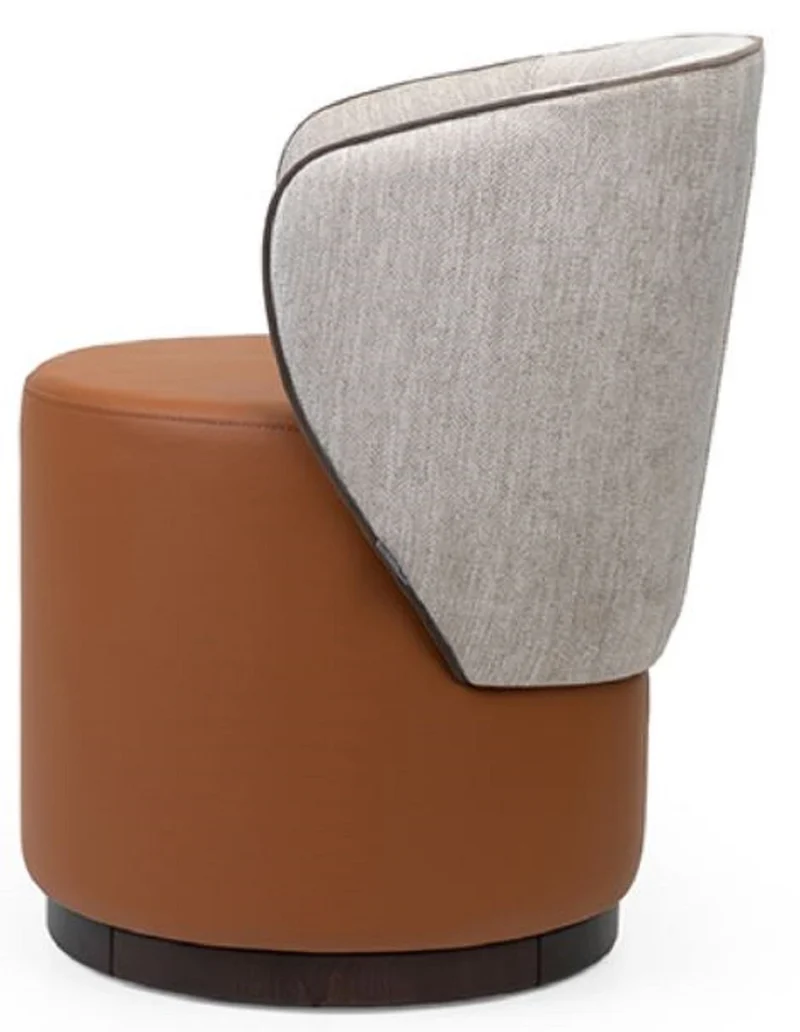 Casa Padrino Luxus Hocker Braun / Grau H. 78,5 cm - Luxus Wohnzimmer & Hotel Möbel
