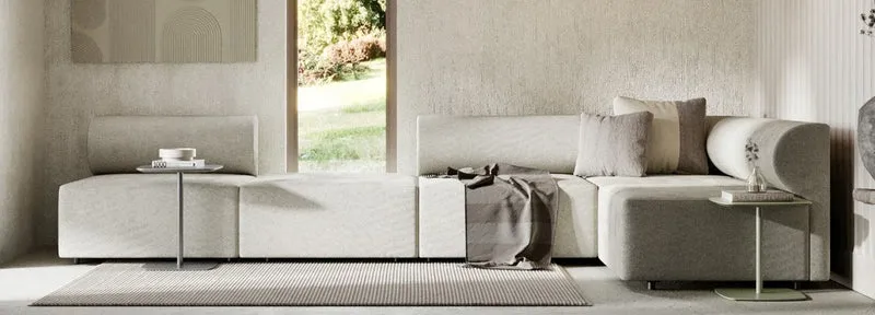 Casa Padrino Luxus Ecksofa Grau 360 x 180 cm - Modulares Wohnzimmer Sofa - Luxus Möbel