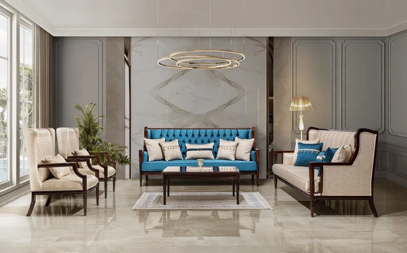 Casa Padrino Luxus Barock Couchtisch Dunkelbraun 117 cm