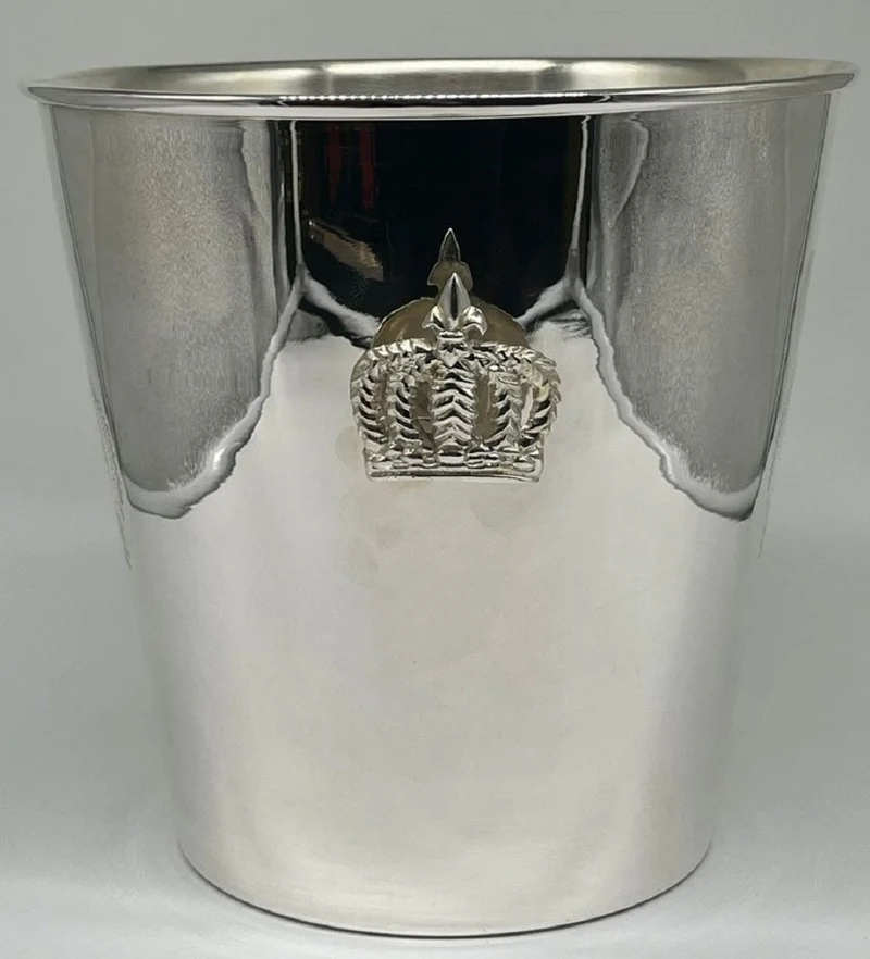 Pompöös by Casa Padrino Luxus Barock Champagnerkühler Silber H. 23 cm - designed by Harald Glööckler