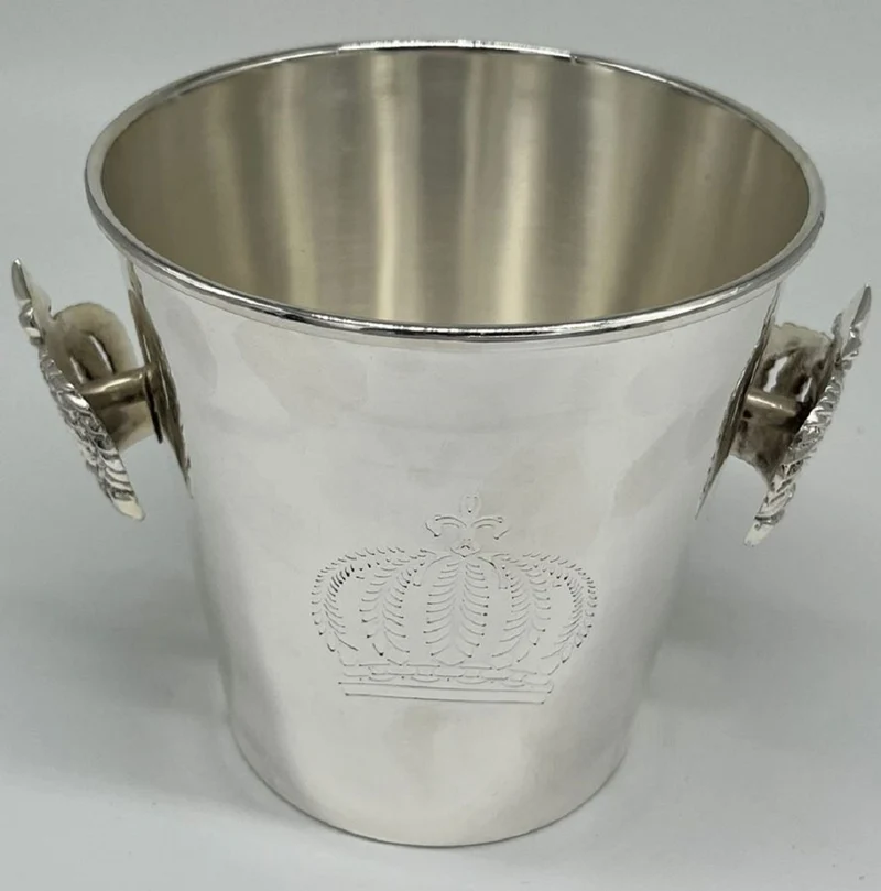 Pompöös by Casa Padrino Luxus Barock Champagnerkühler Silber H. 23 cm - designed by Harald Glööckler