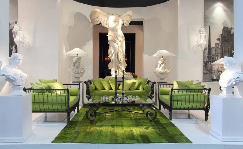 Casa Padrino Luxus Barock Massivholz Säule Weiß H. 110 cm - Barock Möbel