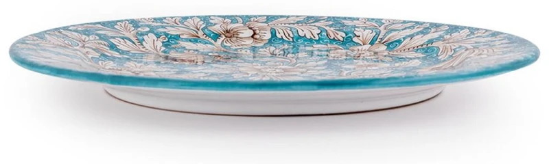 Casa Padrino Luxus Keramik Teller 6er Set Hellblau Ø 32 cm - Made in Italy